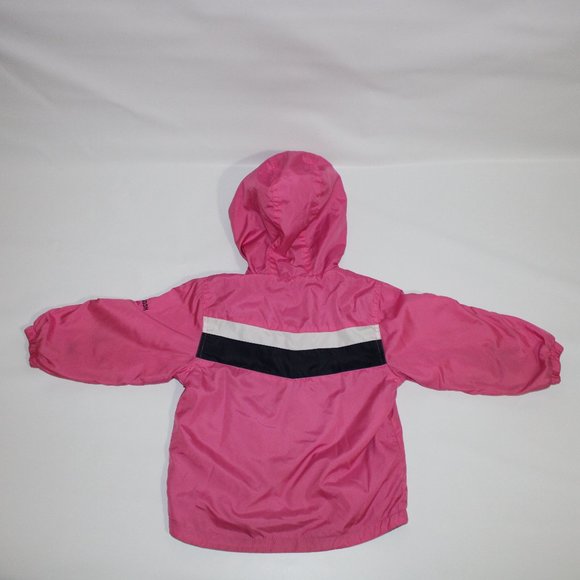 🌈OSHKOSH Girl Fully lined Rain Coat Jacket Pink - Picture 3 of 7